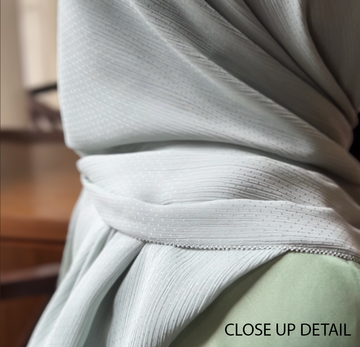 Luxe Raya Shawl (Sage Green)