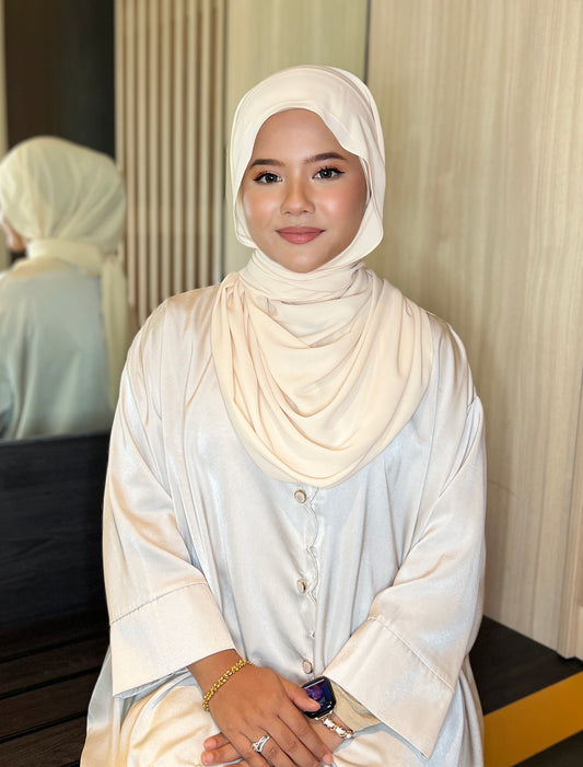 2-way Instant Shawl (Cream)