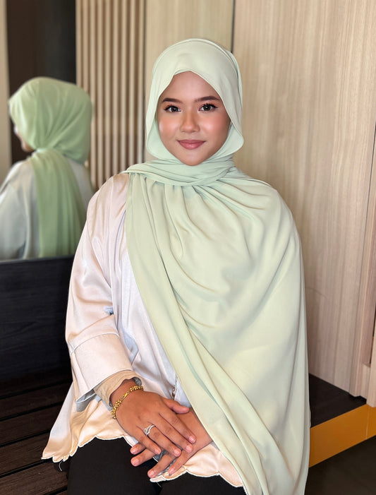 2-way Instant Shawl (Sage Green)